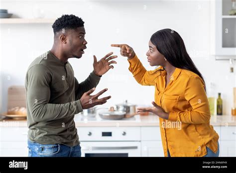 black couple fighting